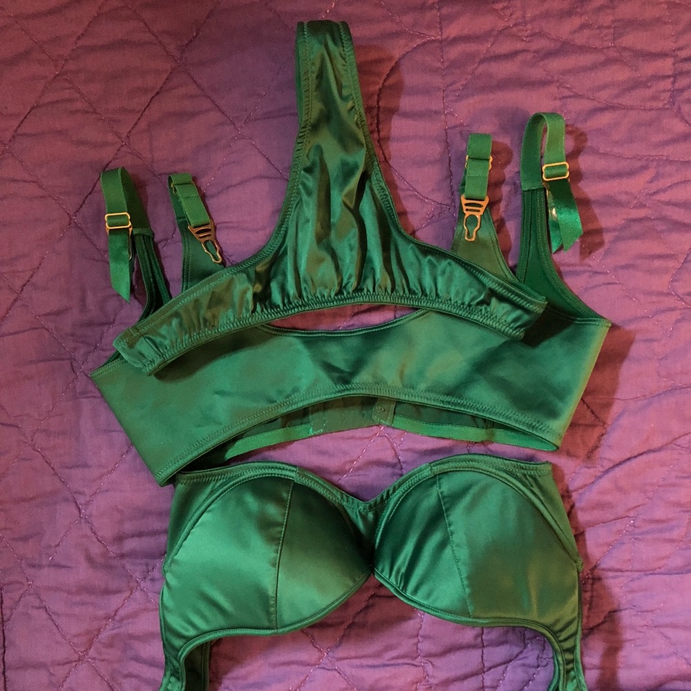 Green lingerie